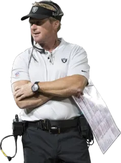 🙂 48d1d1dd Jon Gruden Jon Gruden, Pelatih sepak bola Amerika, NFL, Raiders telegram sticker