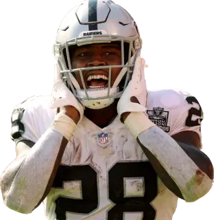 😱 5668bdf6 sepak bola, NFL, atlet, pemain, olahraga, Raiders telegram sticker