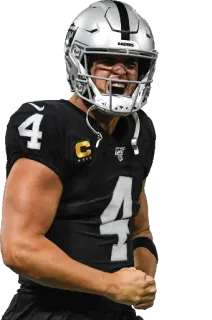 💪 68b8d7b7 sepak bola Amerika, NFL, olahraga, atlet, quarterback, Raiders telegram sticker