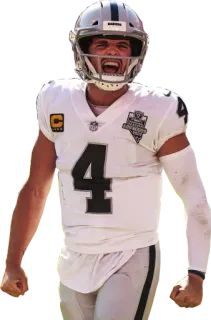 💪 79e67351 Derek Carr Derek Carr, Raiders, Sepak bola Amerika, NFL, Quarterback, Olahraga, Atlet telegram sticker