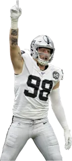 ☝️ 8cc0d7db sepak bola, olahraga, atlet, pemain, NFL, Raiders telegram sticker