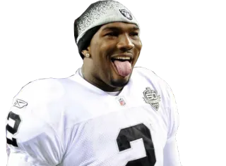 🤑 8e6408ea sepak bola, atlet, olahraga, Oakland Raiders, pemain, NFL telegram sticker