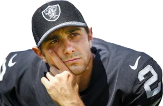 🤔 b3df3285 sepak bola, atlet, berpikir, olahraga, nfl, raiders telegram sticker