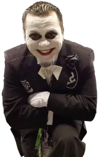 🎭 d8a3b7e5 Joker Joker, penjahat, DC Comics, cosplay, badut, makeup telegram sticker