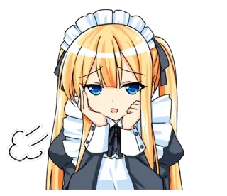 😅 b1f840db Ｔѳ Аниме, Горничная, Мультфильм, Грустный, Милый, Девушка, Каваий telegram sticker