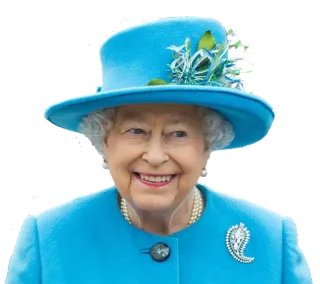 😀 49f322a5 Queen Elizabeth II reine, elizabeth, royal, monarque, portrait telegram sticker