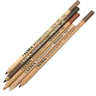 ✏️ 816fb75c LYRA REMBRANDT - Sepia nell 302
FLYRA REMBRANDT-Schwarzkrede 305
LYRA REMBRANDTROTELKREIDE 301
LYRA REMBRANDT-Sepia dunkel 505
LYRA REMBRANDT-Weißkreide-304/1 perlengkapan seni, pensil gambar, LYRA, REMBRANDT, sepia, arang, kapur putih, seni, pensil telegram sticker