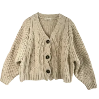👕 8538dd0c Rose Hill sweter, cardigan, beige, rajutan, pakaian, mode telegram sticker