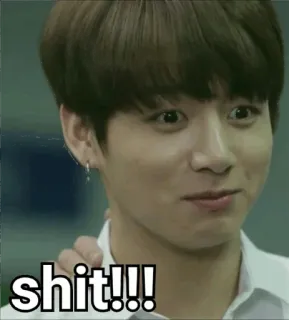 😂 3798d775 shit!!! 脏话, 表情包, 表情, kpop, 贴纸, 搞笑 whatsapp sticker