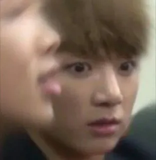 😶 5fae1511 Jungkook 柾国, 防弹少年团, 韩流, 震惊, 梗 whatsapp sticker