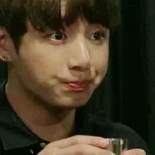 😶 bde9f4cf Jungkook 田柾国, 防弹少年团, 偶像, 滑稽表情, 韩流, 男性, 男人 whatsapp sticker