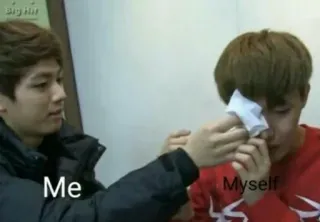 😭 e344c7cc Me Myself 表情包, 搞笑, 情绪, 伤心, 哭泣 whatsapp sticker