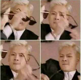 😠 e8daf71a 男人, 太阳镜, 面部表情, 拼贴 whatsapp sticker