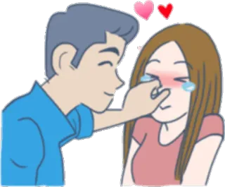 😪 036252a0 para, miłość, uczucie, kreskówka, romans, związek telegram sticker