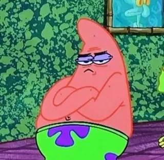 🌟 3f180be2 Patrick Star SpongeBob SquarePants Patrick Star, SpongeBob SquarePants, cartoon, funny, character, meme telegram sticker
