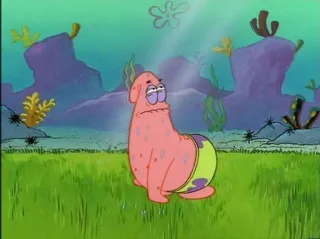 🌟 b61b2285 Patrick Star Spongebob Squarepants cartoon, patrick star, spongebob, animated, funny, nickelodeon telegram sticker