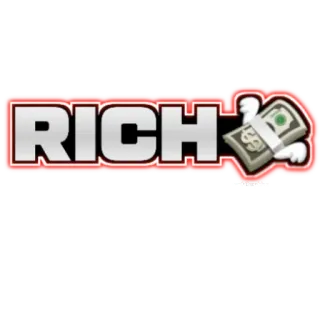 🤑 08d93f94 RICH argent, riche, dollar, richesse, succès, finance telegram sticker