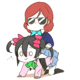 😎 1b2ff850 anime, cartoon, character, cute, kawaii telegram sticker