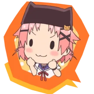 😙 545b206d anime, cartoon, sticker, cute, cat ears, kawaii telegram sticker