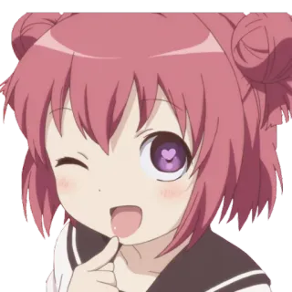 😍 91eb8118 anime, girl, wink, cute, kawaii, manga telegram sticker