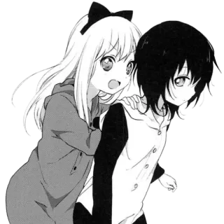 ❤ 9c69e85f anime, manga, friendship, cute, kawaii telegram sticker