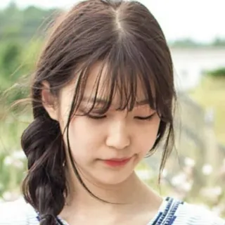 🗾 021be979 여자, 사람, 갈색 머리, 인물 사진, 머리카락, 아시아 사람 telegram sticker