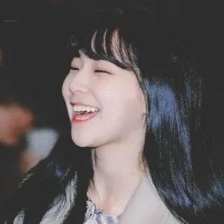 🗾 dda09e63 여자, 미소, 인물, 머리카락, 얼굴, 아시아 telegram sticker