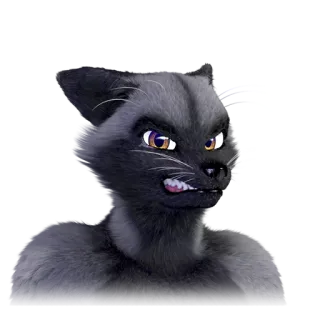 😡 a90b6d21 gato, animal, enojado, dibujo animado, felino, personaje, peludo whatsapp sticker