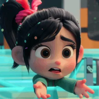 🥨 0922b621 Vanellope von Schweetz Wreck-It Ralph cartone animato, Disney, personaggio, Vanellope, Ralph, animato telegram sticker