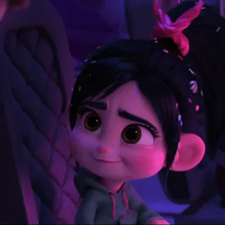 🥨 1eae6dd7 Vanellope von Schweetz Wreck-It Ralph disney, cartone animato, personaggio, vanellope, ralph spaccatutto telegram sticker