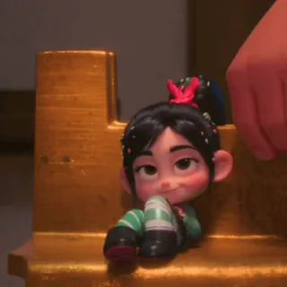 🥨 a8f2ac8f Vanellope von Schweetz Wreck-It Ralph cartone animato, personaggio, animato, Disney, Ralph Spaccatutto, Vanellope, dolci, carino telegram sticker