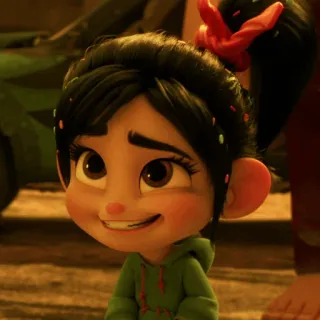 🥨 ba8e2f3b Vanellope von Schweetz Wreck-It Ralph cartone animato, disney, vanellope, personaggio telegram sticker