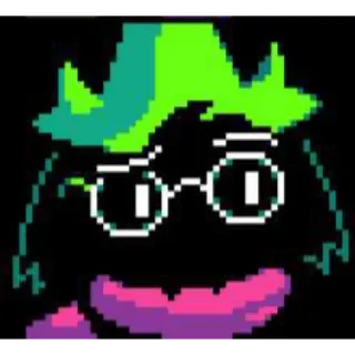 🤨 020dab9d Ralsei Deltarune Pixel art, Jeu vidéo, Personnage, Mignon, Chèvre telegram sticker