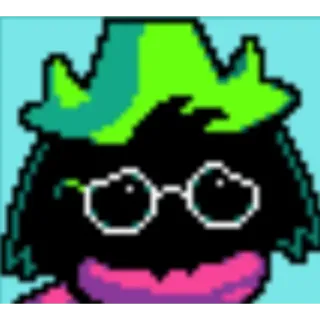 😔 0ca65d5a Ralsei Deltarune jeu vidéo, deltarune, personnage, pixel art, rpg telegram sticker
