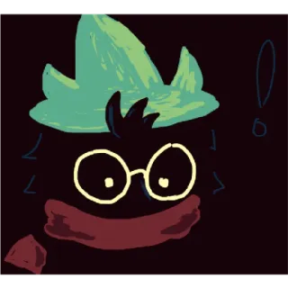 ❗ 50b4fbdb Ralsei Deltarune deltarune, ralsei, jeu vidéo, mignon telegram sticker