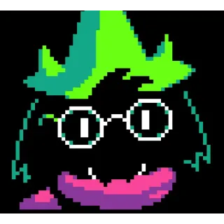 🙂 5146361d Ralsei Deltarune RPG, Pixel art, Jeu vidéo, Deltarune, Personnage telegram sticker