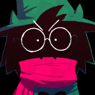 😡 67ac736e Ralsei Deltarune jeu vidéo, rpg, personnage, deltarune telegram sticker
