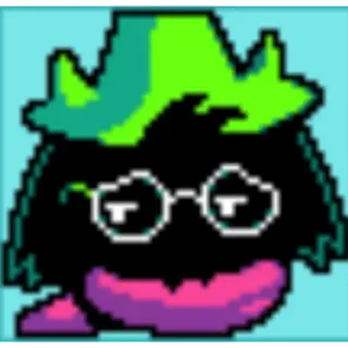 🥺 6b0f1680 Ralsei Deltarune jeu vidéo, personnage, RPG, chèvre, magicien, mignon telegram sticker