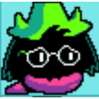 🙁 74105a4c Ralsei Deltarune RPG, Chèvre, Deltarune, Lunettes, Magicien telegram sticker