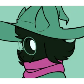 🤠 7cfab6c1 Ralsei Deltarune jeu vidéo, chèvre, sorcier, deltarune, rpg telegram sticker