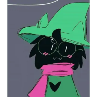 🙂 8010c409 Ralsei Deltarune deltarune, ralsei, mignon, kawaii, jeu vidéo, chèvre telegram sticker