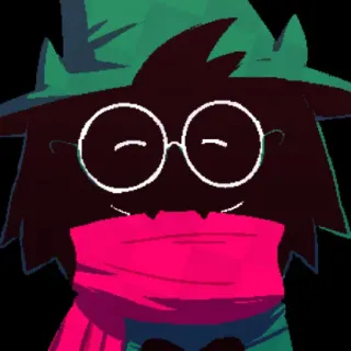 😊 aeb0e474 Ralsei Deltarune RPG, Jeu vidéo, Chèvre, Deltarune, mignon telegram sticker