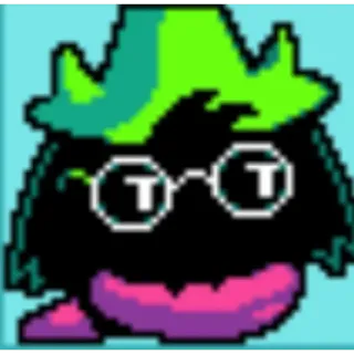 😒 bd5fdc50 Ralsei Deltarune deltarune, RPG, pixel art, jeu vidéo, mignon telegram sticker