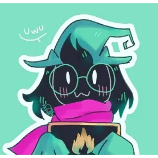 ❤ c599d771 Ralsei Deltarune uwu chèvre, mignon, uwu, RPG, jeu vidéo telegram sticker
