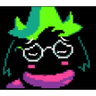 😳 dc968daf Ralsei Deltarune rpg, jeu, personnage, pixel, mignon telegram sticker