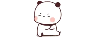 👑 00fcbcf5 Panda, Schattig, Verdrietig, Cartoon, Dier, Kawaii telegram sticker