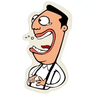 😂 635edf9f 卡通, 男人, 情感, 搞笑, 贴纸, 表情丰富, 尖叫 whatsapp sticker