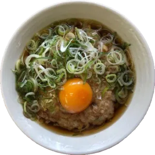 🍜 7cfd4376 nourriture, soupe, œuf, nouilles, oignons verts, bol telegram sticker