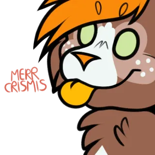 🎄 7b72fbc7 Never Cosmo furry, cartoon, cute, animal, cosmo whatsapp sticker