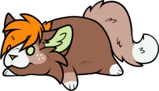 🥔 f19dc621 cat, animal, cartoon, cute, sticker, digital art whatsapp sticker